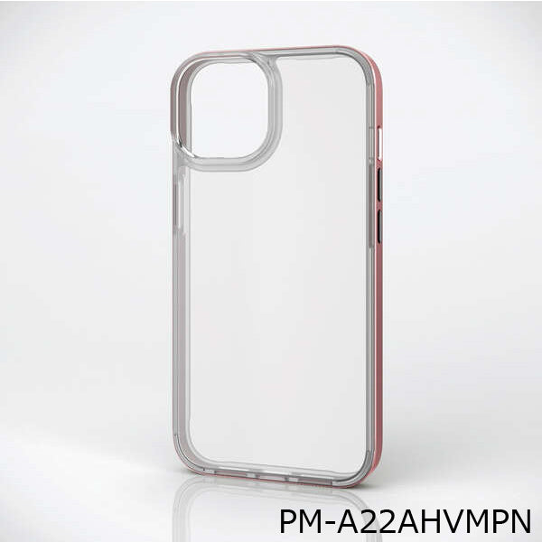 エレコム iPhone14/13用 ハイブリッドケース ピンク PM-A22AHVMPN