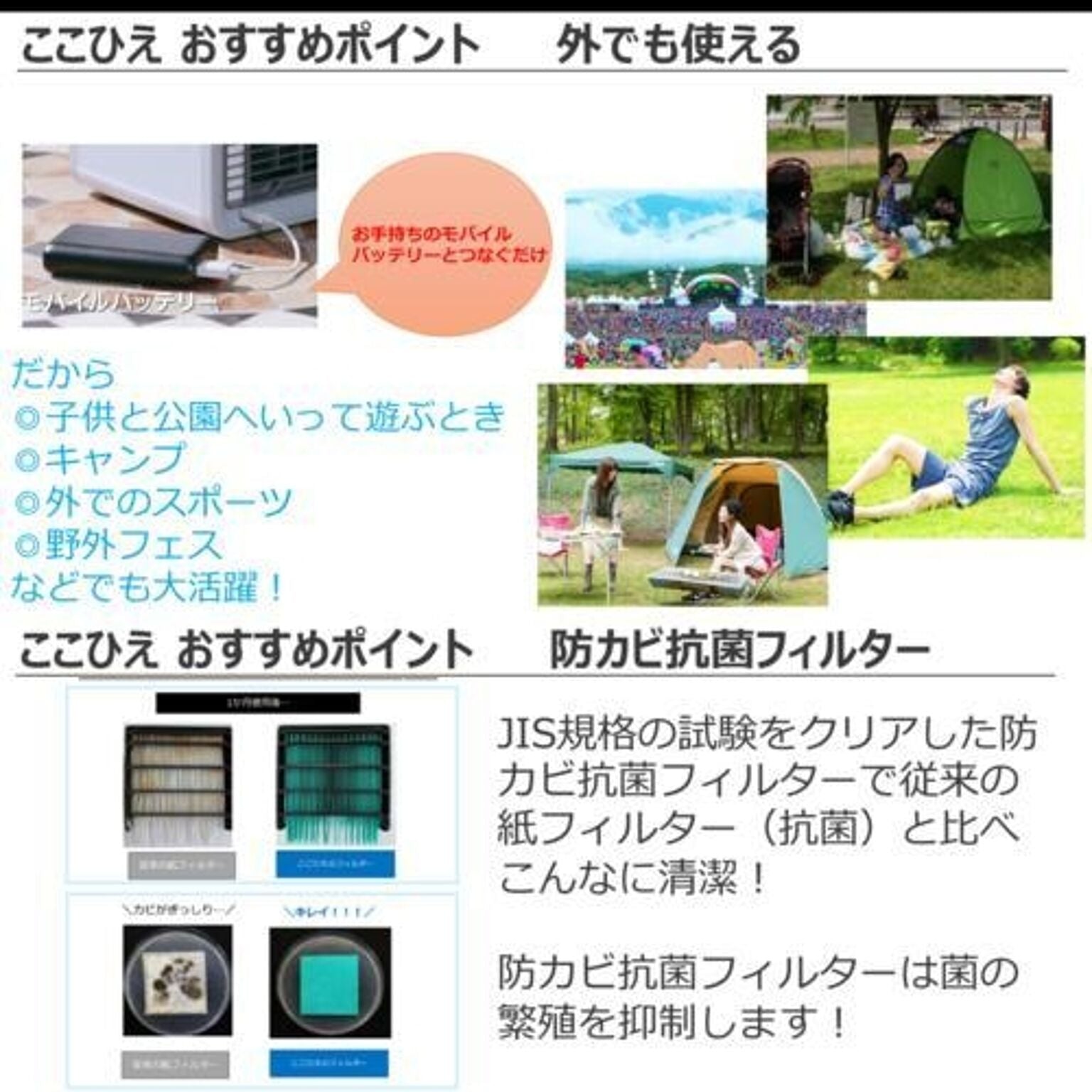 冷風扇 ここひえ 白 ショップジャパン CCHR6WS-W