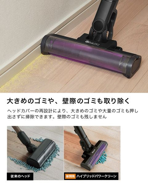 コードレススティッククリーナー EVOPOWER SYSTEM ADV サンドピンク Shark CS601J PK