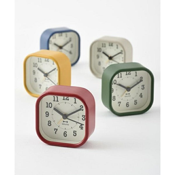 スクエアリトルクロック レッド BRUNO（ブルーノ） BCA014-RD