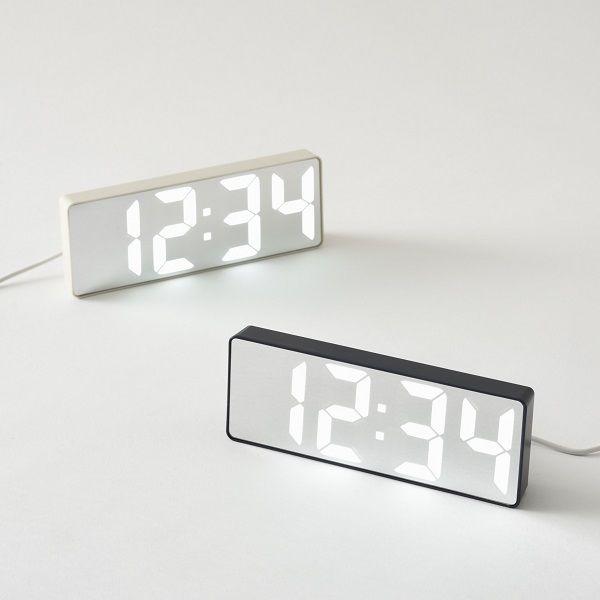 LEDミラークロック アイボリー BRUNO（ブルーノ） BCA025-IV