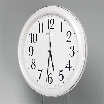 セイコー KX234W  電波掛時計 白 パール