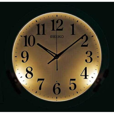 セイコー KX258N  掛時計  夜間自動点灯機能付電波時計 薄グレーメタリック