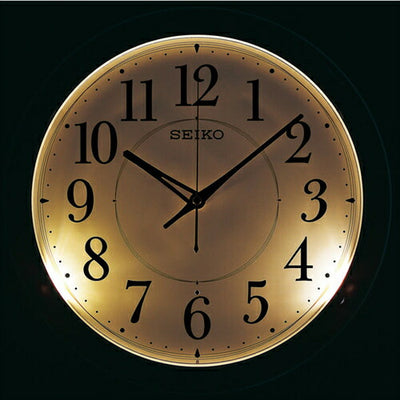 セイコー KX259B  掛時計  夜間自動点灯機能付電波時計 茶木目模様