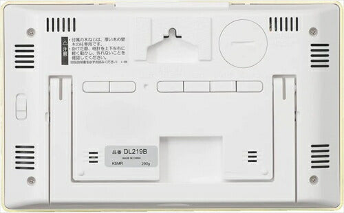 セイコー セイコークロック 置時計 掛時計 電波 薄茶木目 デジタル LED時計 120×195×24mm C3MONO シースリーモノ DL219B 掛け置き兼用