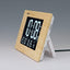 セイコー セイコークロック 置時計 掛時計 電波 薄茶木目 デジタル LED時計 120×195×24mm C3MONO シースリーモノ DL219B 掛け置き兼用