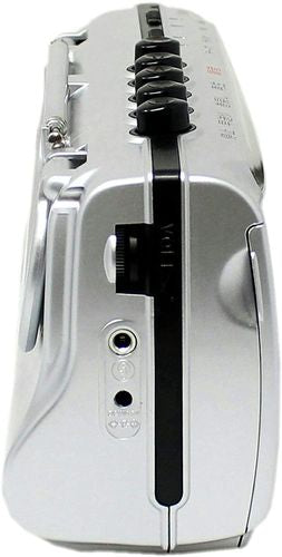 コンパクトラジカセ FMワイドバンド対応 シルバー 廣華物産 SCT-M200S