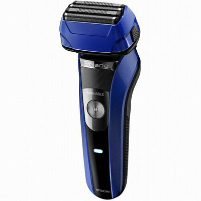 日立 メンズシェーバー 4枚刃 ステンレス刃 往復式 3Dヘッド プレゼント 景品 RMH-F470B ブルー