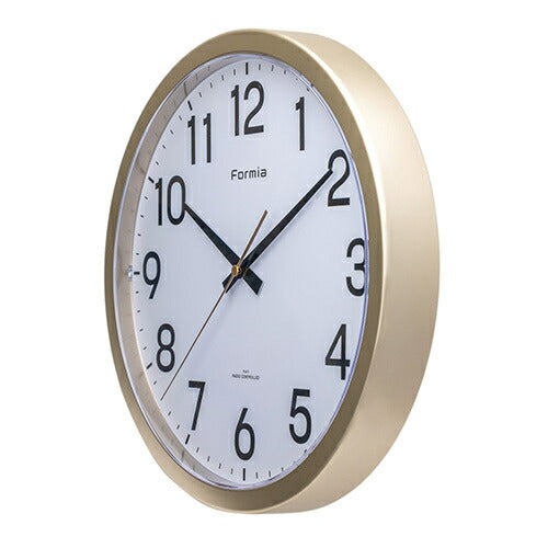 保土ヶ谷電子販売 フォルミア Formia 掛時計 電波掛時計 HWC－014WRC ホワイト アナログ