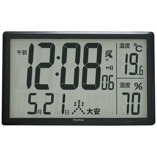 電波デジタル時計 フォルミア HWC-017RC