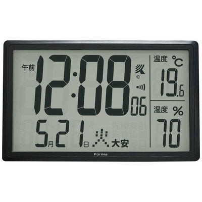 電波デジタル時計 フォルミア HWC-017RC