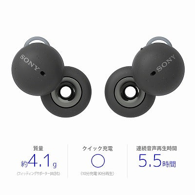 SONY 完全ワイヤレスイヤホン LinkBuds WF-L900-HM グレー ソニー リンクバッズ WF-L900 開放型