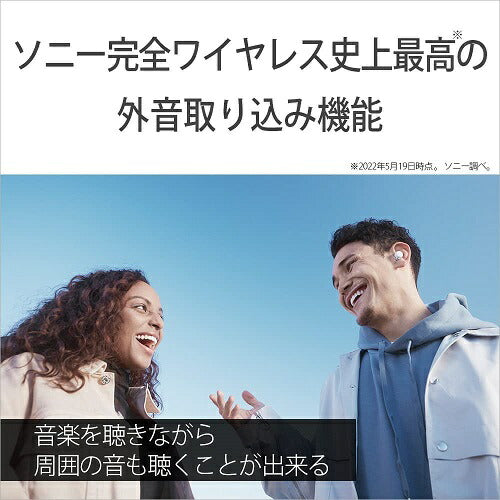 イヤホン LinkBudsS【ワイヤレス(左右分離)/Bluetooth/ノイズキャンセリング対応/マイク対応/マルチポイント対応予定/アースブルー】 SONY ソニー WF-LS900N-LC