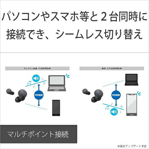 イヤホン LinkBudsS【ワイヤレス(左右分離)/Bluetooth/ノイズキャンセリング対応/マイク対応/マルチポイント対応予定/アースブルー】 SONY ソニー WF-LS900N-LC