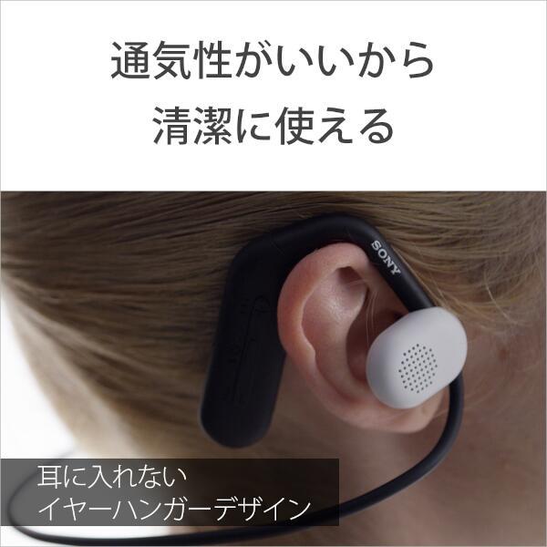 ヘッドホン Float Run【ワイヤレス(ネックバンド)/Bluetooth/ながら聴き/桐生祥秀選手おすすめモデル/マイク対応/最大10時間再生/ブラック】 ソニー WI-OE610BQ