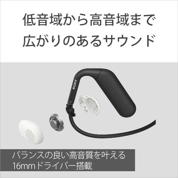 ヘッドホン Float Run【ワイヤレス(ネックバンド)/Bluetooth/ながら聴き/桐生祥秀選手おすすめモデル/マイク対応/最大10時間再生/ブラック】 ソニー WI-OE610BQ