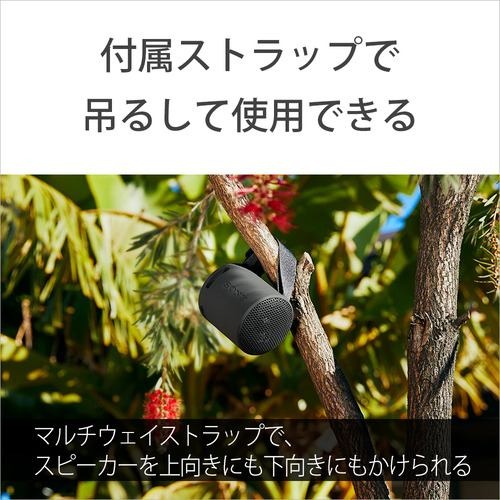 ワイヤレスポータブルスピーカー Bluetooth ブラック ソニー SRS-XB100 BC