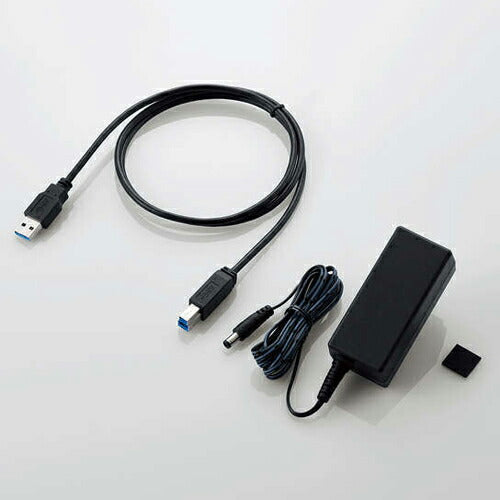 エレコム ELECOM 外付けＨＤＤ SeeQVault対応 3.5インチ外付けハードディスク ELD-QEN2080UBK