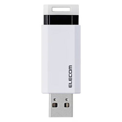 エレコム USBメモリ 128GB USB3.1Gen1対応 ノック式 ホワイト MF-PKU3128GWH