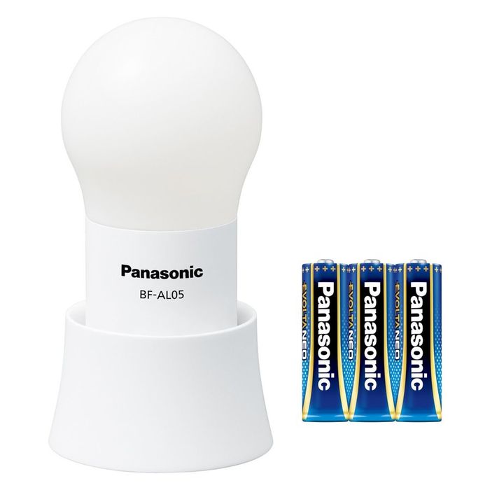 パナソニック Panasonic LEDランタン ホワイト 36ルーメン 乾電池エボルタNEO付き 球ランタン BF-AL05N-W 灯器