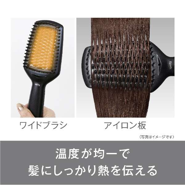 ブラシ ストレートアイロン 黒 Panasonic EH-HS31-K