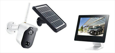 キャロットシステムズ ソーラーバッテリー無線カメラ＆モニターセット CAR－101 カメラ モニター 防犯防災用品