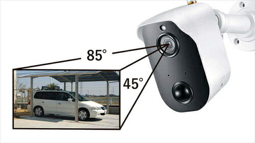 キャロットシステムズ ソーラーバッテリー無線カメラ＆モニターセット CAR－101 カメラ モニター 防犯防災用品