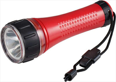 朝日電器 ELPA 電池が選べるライト DOP－300 レッド 灯器