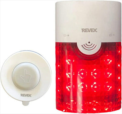 リーベックス Revex ワイヤレス チャイム XPNシリーズ 送受信機セット 防水型押しボタン 増設用 防雨仕様受信機 大音量 激しい光 警告・警報表示 受信チャイム 防犯 病院 介護 XPN4010A 防犯防災用品