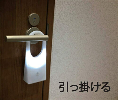 リーベックス Revex LED センサー ライト ミニ 電池式 防雨型 人感センサー 吊り下げ マグネット付き 防犯 ホワイト SL103 防犯防災用品