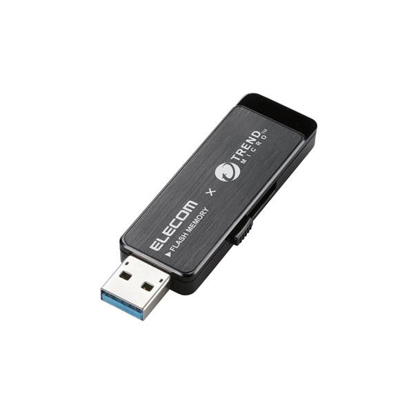 ウイルス対策USB3.0メモリ(Trend Micro) 8GB ブラック エレコム MF-TRU308GBK