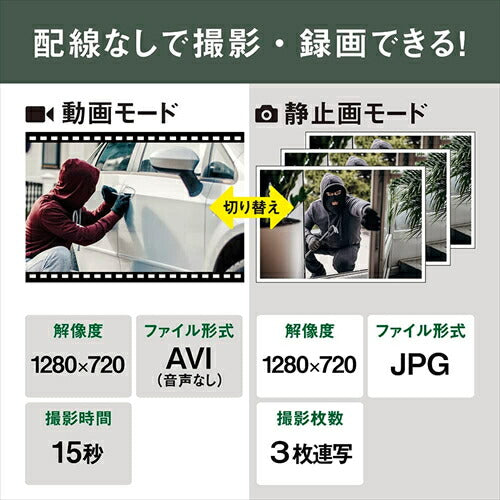 ムサシ ライテックス RITEX 乾電池式どこでもセンサーカメラ C－BT7000 ブラック
