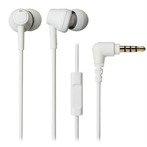 オーディオテクニカ Audio-Technica マイク付き イヤホン カナル型 ATH-CK350Xis WH