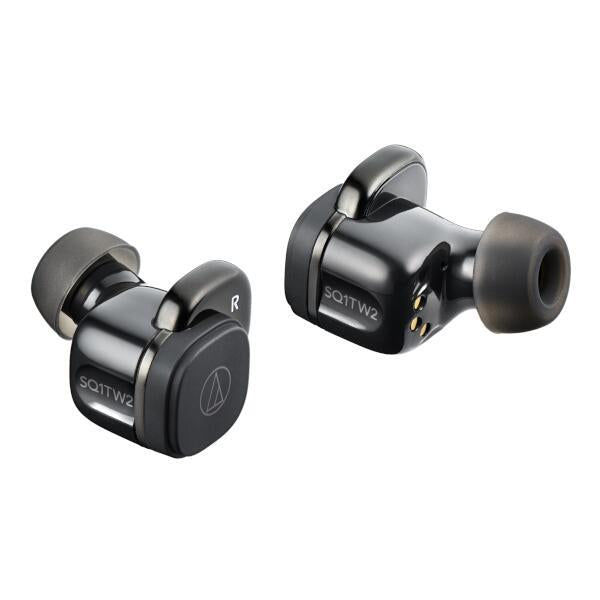 完全ワイヤレスイヤホン Bluetooth対応 ジェットブラック audio-technica ATH-SQ1TW2-BK