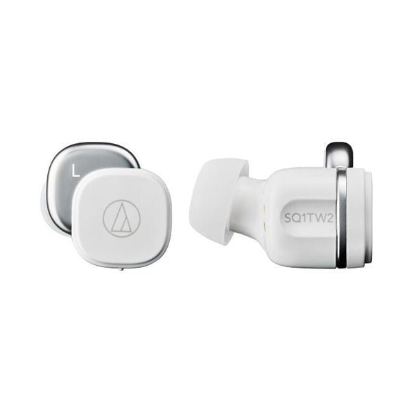 完全ワイヤレスイヤホン Bluetooth対応 ホワイト audio-technica ATH-SQ1TW2 WH