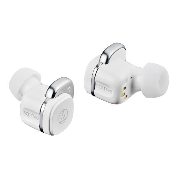 完全ワイヤレスイヤホン Bluetooth対応 ホワイト audio-technica ATH-SQ1TW2 WH
