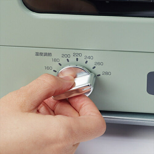 トースター おしゃれ アラジン AET－GS13C G オーブントースター アラジン グラファイトトースター レトロ 食パン2枚焼き Aladdin グリーン AET－GS13C－G