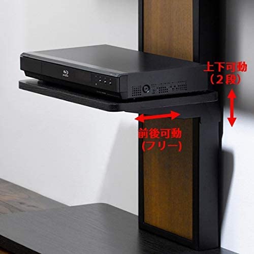 壁寄せ テレビ台 WA style 40~55型 幅80cm ブラック 棚付き 朝日木材 AS-WA800