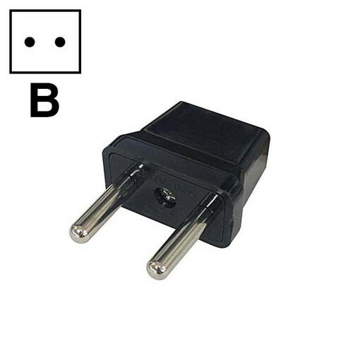 オーム電機 OHM 海外用電源形状変換プラグ Bタイプ TRA-A0847B