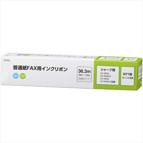 オーム電機  普通紙FAXインクリボン S－SH2タイプ OAI－FHD36S   1本入 36．3m