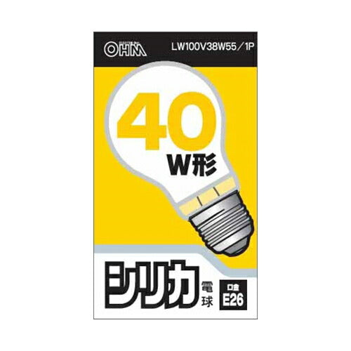 オーム電機 OHM シリカ電球 LW100V38W55/1P