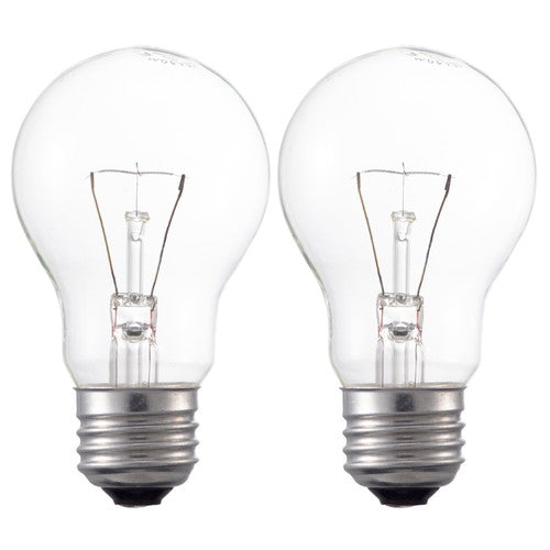 オーム電機 OHM 白熱球 E26/40W クリア 2個入り LC100V40W55/2P