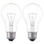 オーム電機 OHM 白熱球 E26/100W クリア 2個入り LC100V100W60/2P