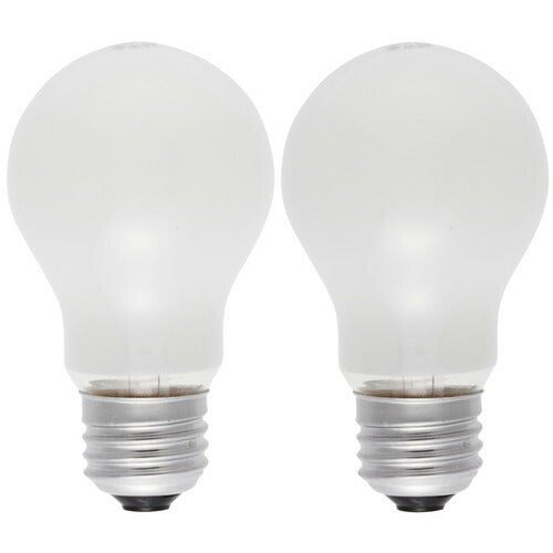 オーム電機 OHM 白熱球 E26/60W シリカ 2個入り LW100V57W55/2P