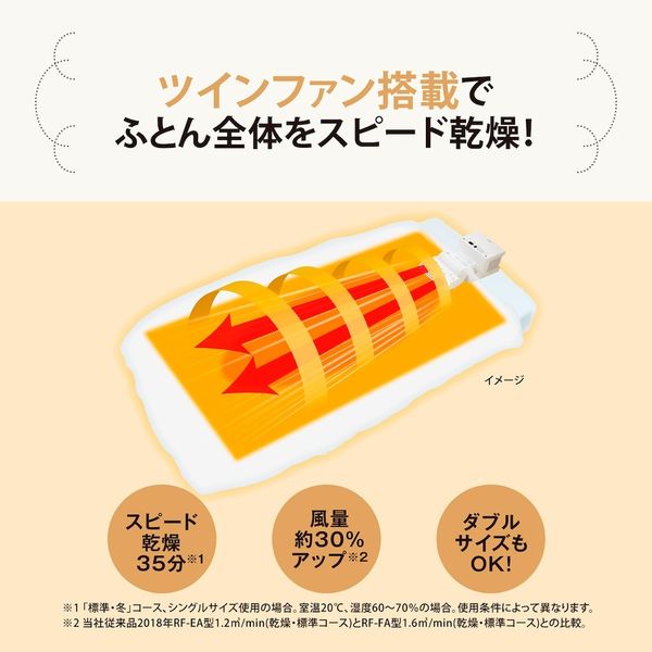 ふとん乾燥機 スマートドライ [マット無タイプ /ダニ対策モード搭載] ホワイト 象印マホービン RF-FB20