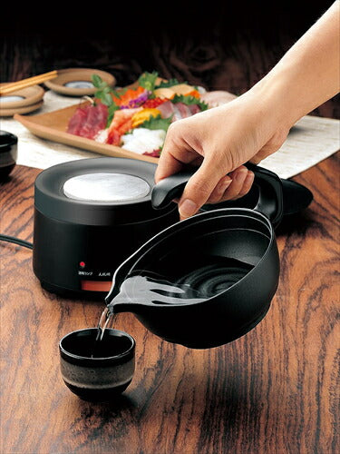ツインバード 酒燗器 熱燗 1．5合 保温機能 電気式 温度調節 卓上 ブラック TW－D418B