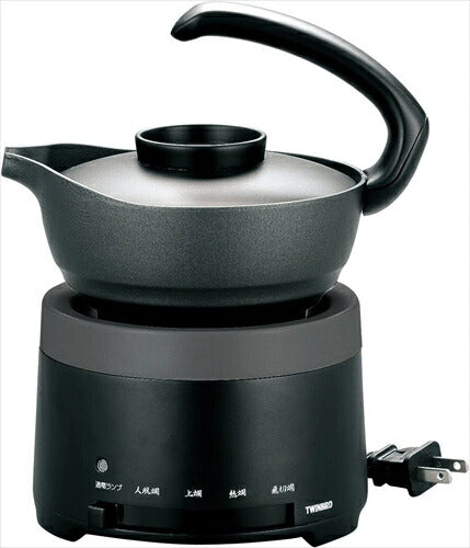 ツインバード 酒燗器 熱燗 1．5合 保温機能 電気式 温度調節 卓上 ブラック TW－D418B