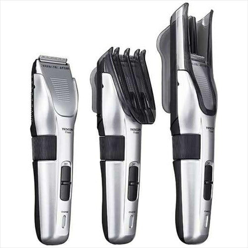 ヘアーカッター アタッチメント（3種）付き／充電・交流式／抗菌 シルバー  TT590A－S