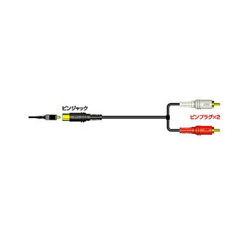 JVCケンウッド ピンジャック-ピンプラグX2 0.25m CN-162G