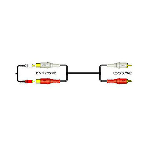 JVCケンウッド ピンジャックX2-ピンプラグX2 1.5m CN-163G